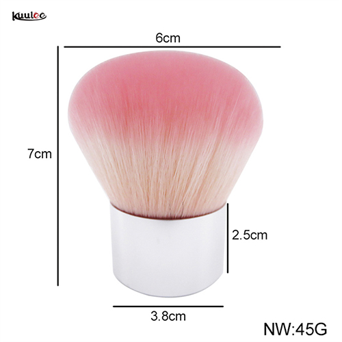 pink blusher brush